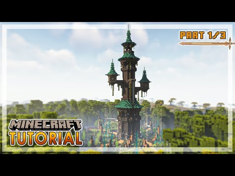 Minecraft: How to Build a Fantasy Wizard Tower - Tutorial 1/3