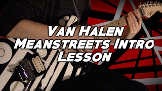 Van Halen - Meanstreets Intro Slapping Part Guitar Lesson