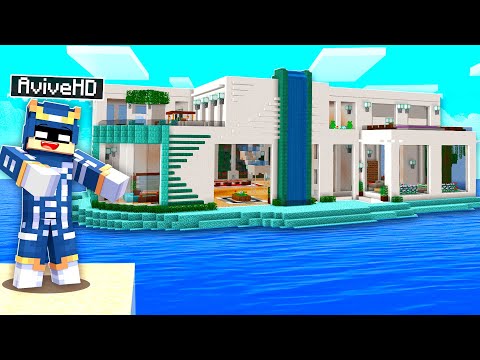 Ultimate Water Warrior Villa in Minecraft Island