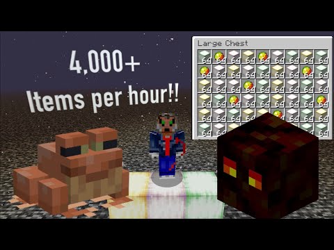 FrogLight Farm - Minecraft 1.19 - 4,000+ Items per hour!