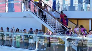 Happy cruisers sailing away onboard the Carnival Magic. #carnival