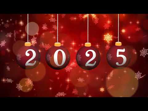 Футаж  Заставка Новогодние Шары 2025  New Year's balls 2025