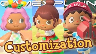 Animal Crossing New Horizons - Customize Your Villager! Different Nose Shapes, Mouths, & More