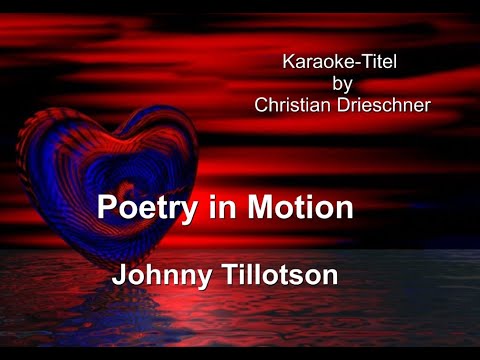 Poetry in Motion - Johnny Tillotson - Karaoke