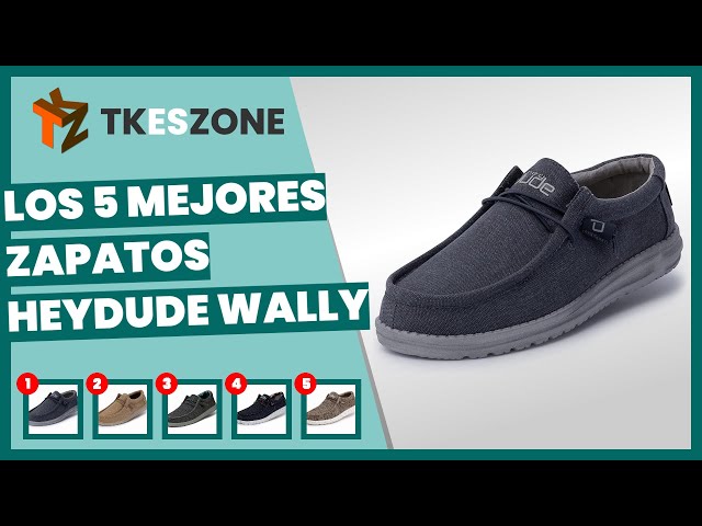 Vídeo relacionado con HEYDUDE - Wally Waxed Casual para Hombre - Zapatos Casuales sin Cordones - Estilo mocasín, marrón, 45