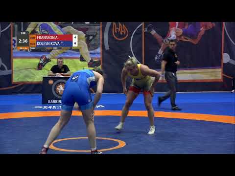 Round 1 WW - 72 kg: A. FRANSSON (SWE) v. T. KOLESNIKOVA  (RUS)