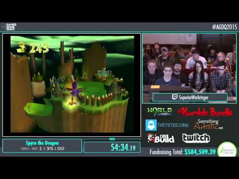 Awesome Games Done Quick 2015 - Part 146 - Spyro the Dragon by ChrisLBC