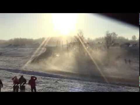 Halls Winter Rally 2014 Lada 2106 spin