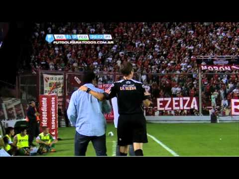 La polémica reacción de Correa. Independiente - Ferro. Fecha 17. Torneo Primera B Nacional. FPT