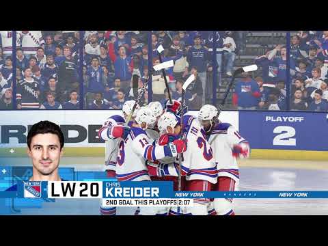 NHL 24 Gameplay: Playoff mode - New York Rangers vs Tampa Bay Lightning - (Xbox Series X) [4K60FPS]