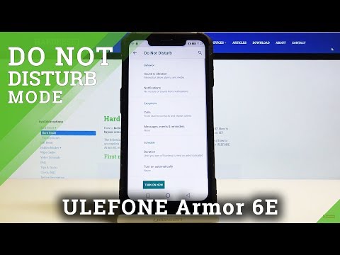 How to Customize DND Mode in Ulefone Armor 6E – Mute Sounds