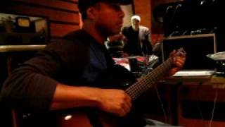 Bernie Williams recording a song (Chillin' in the West) for his new cd- part 2