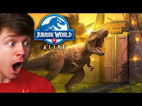 FIRST TIME Playing JURASSIC WORLD ALIVE!