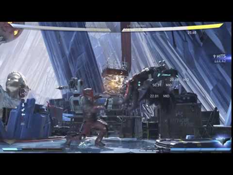 Injustice 2: Red Hood 553 damage F23 3-bar corner combo
