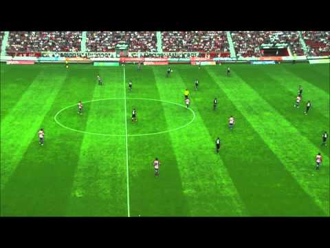 Gol de David Rodríguez (1-0) en el Sporting de Gijón - CD Lugo Jornada 4