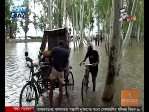 বন্যায় আউশ ও সবজিরও ব্যপক ক্ষতি হয়েছে