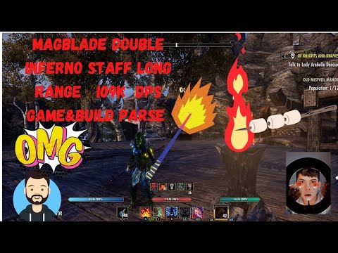 ESO 109 K DPS DOUBE STAFF LONG RANGE MAGBLAGE GAME BUILD PARSE