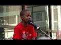 Amazing 9 year old Asean Johnson brings the crowd.