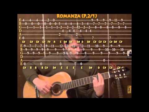 Romanza (Classical Guitar) Cover Lesson with TAB of Spanish Romance