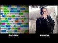 Eminem Bad Guy Rhyme Scheme Highlighted