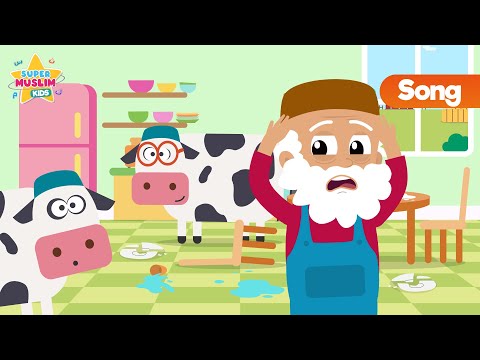 Cows in the Kitchen | Funny Animal Song | Vocals Only | Nasheed Kids Song