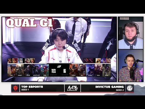 TES vs IG - Game 1 | LPL Worlds 2025 Regional Qualifier |Top Esports vs Invictus Gaming G1 full