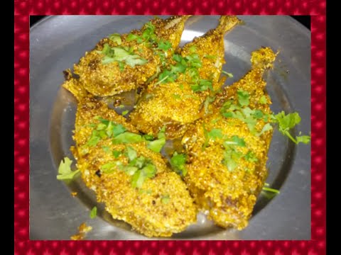 Mackerel Rawa fish fry - Bangda Fish Fry Marathi recipes Video