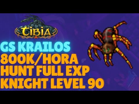 [TIBIA] - EK HUNT SOLO GS KRAILOS | 800K/H DE EXP E PROFIT LEVEL 90+