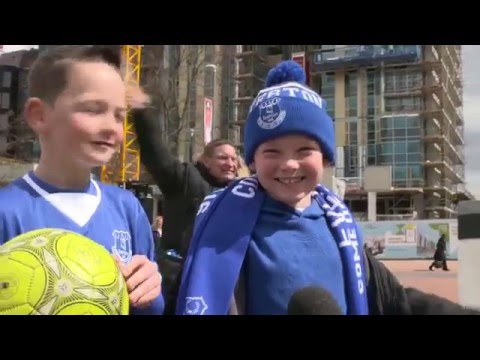 Everton fans take over Wembley