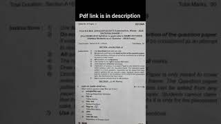 Rachana Sharir - 1 l BAMS first Year Question papers - 2020 l MUSH NASHIK University Maharashtra