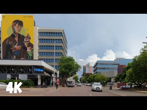 [4K] An Evening Drive from Nightcliff Beach to Darwin City - Darwin Northern Territory, Australia