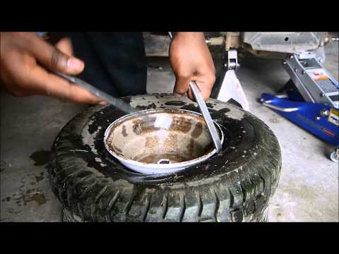 Installing Kenda Scorpion K290 ATV Tires On My Lawn Tractor