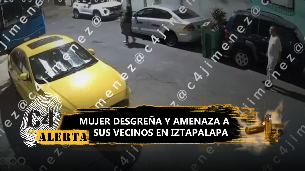 "Tírales": Mónica 'N' dispara al aire para amedrentar a sus vecinos en Iztapalapa
