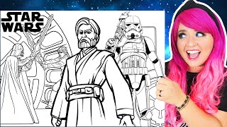 Coloring Star Wars Coloring Pages | Stormtrooper, Obi-Wan Kenobi, Darth Vader & Luke Skywalker