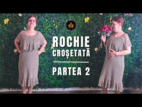 Cum crosetam rochie Aurora - Partea 2