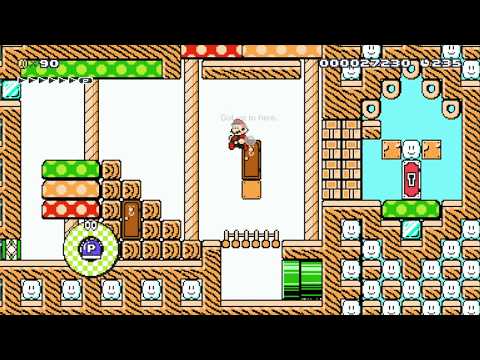 Mario & the Hidden Block Temple by Sherbert - SUPER MARIO MAKER - NO COMMENTARY 1az