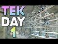 TAKING OUR CAVE AND GETTING TEK ON DAY 1 ON MTS! | ARK: Survival Evolved