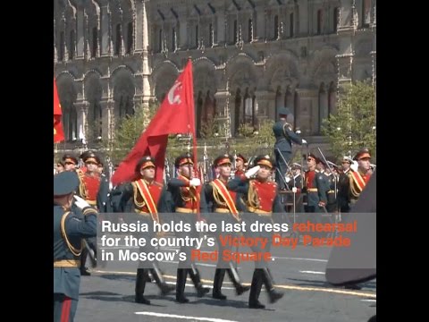 Russia Holds Last Military Rehearsal of Victory Day Parade