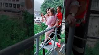 Bungee jumping funny crazy moments  411