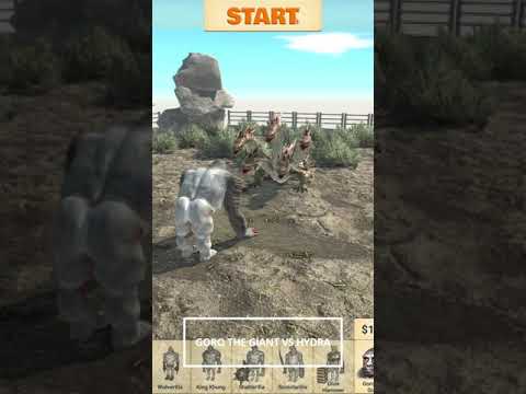 Goro the Giant vs Hydra | Who will win? | Animal Revolt Battle Simulator #Shorts