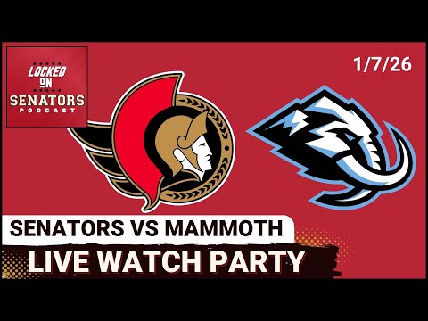 LIVE: Ottawa Senators @ Utah Mammoth Watch Party - January 7, 2026