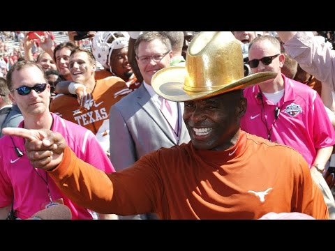 Charlie Strong Celebrates Texas' Big Win Over Oklahoma | CampusInsiders