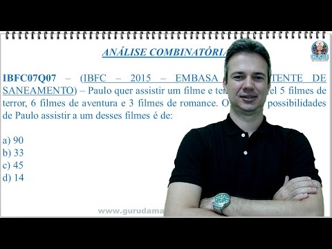 IBFC10Q03 - IBFC - 2015 - EMBASA - ANÁLISE COMBINATÓRIA