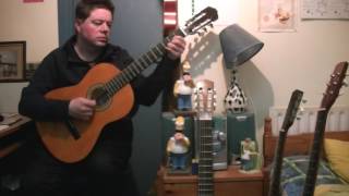 The Dubliners: "The Maid Behind The Bar/Toss The Feathers" (classical guitar cover)