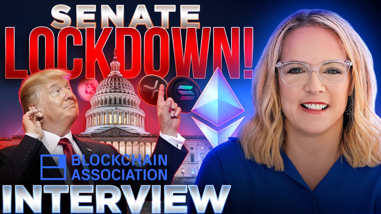 "No One Leaves" Senate Until CLARITY Passes?🏛️Blockchain Association CEO INTERVIEW