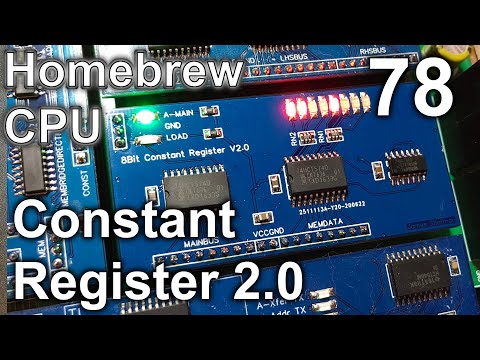 Constant Register 2.0 - Making an 8 Bit pipelined CPU - Part 78