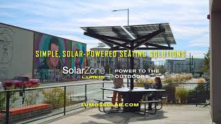 Watch a Lumos SolarZone Shade and Charging Structure Installation