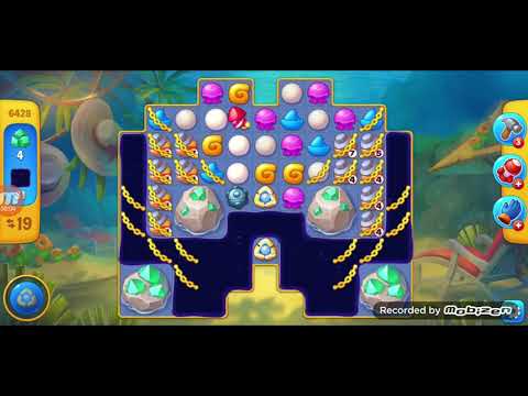 fishdom gameplay / level 6428 / It is like the ads? / thank you 피쉬돔 / 모바일 게임 / 중독성 있는 게임