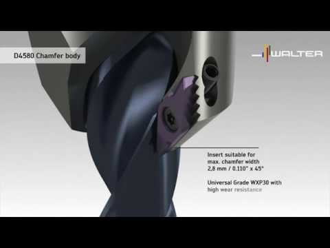 Walter Xtratec Faswerkzeug D4580 – wirtschaflich bohren und fasen in einem. Faswerkzeug.
