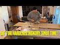 Nicks 58” Fire Hardened Hickory Bow. Adding his Deer Back-strap Sinew. Joe Zummo